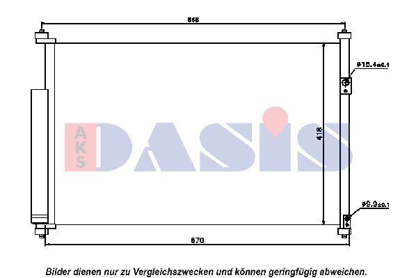 AKS DASIS Kondensators, Gaisa kond. sistēma 322019N